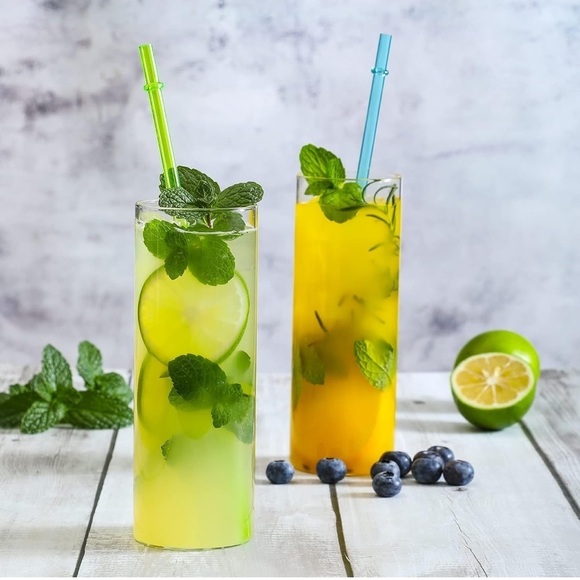 24-Pack Reusable Straws with Cleaning Brushes - 12 Colors! - Picture 7 of 11